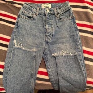 Reformation Serena High Skinny Jeans Light Blue Wash